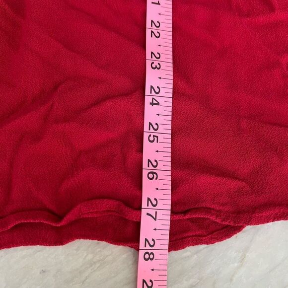 Red haulter strappy back keyhole top blouse size S - Picture 5 of 5